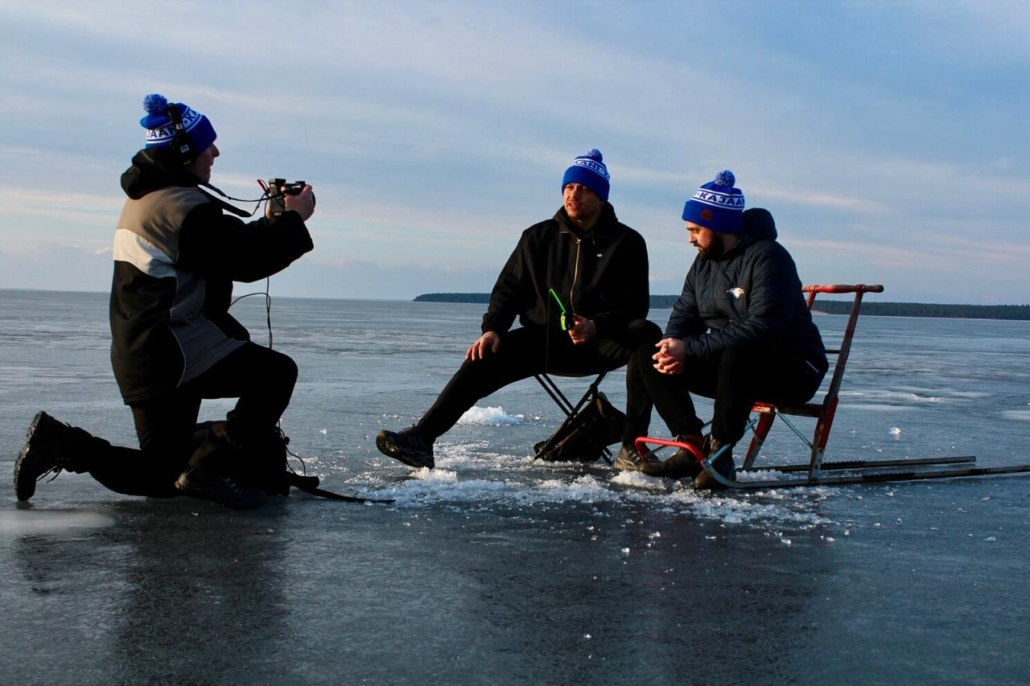 Wes Brown and I being interviewed by documentarian John Gubba in Kainuu.
